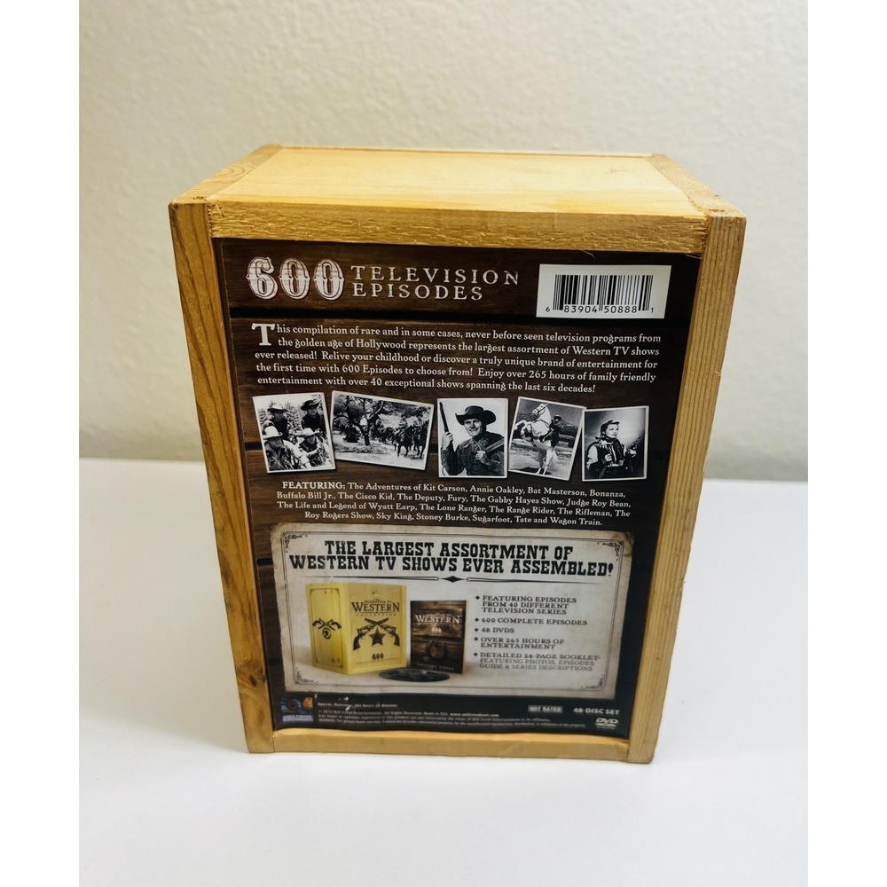 The Definitive TV Western Collection DVD 600 Episodes New Sealed Wood Box SEALED